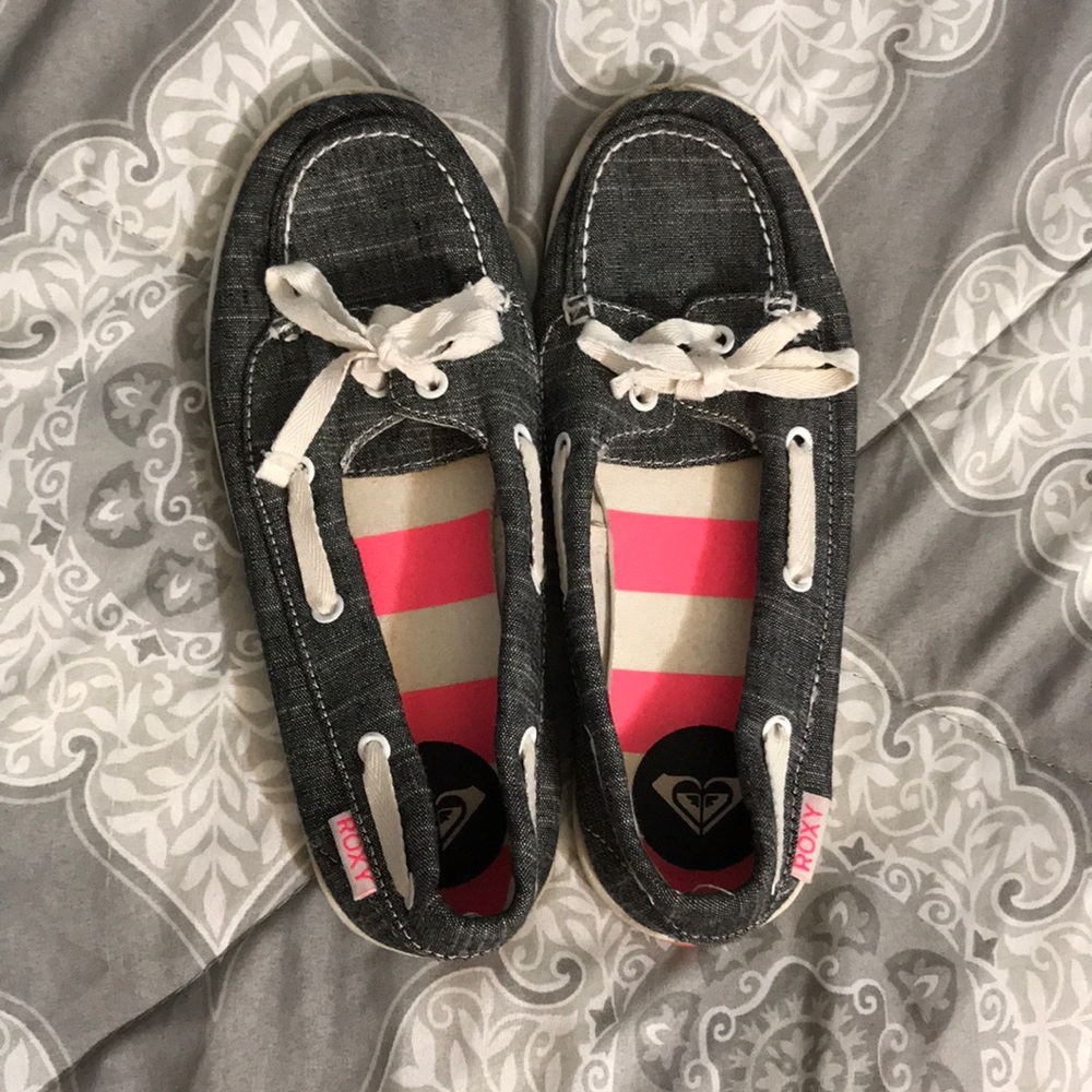 Girls roxy size 3 boat shoe flats